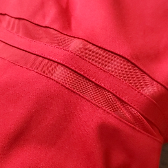 Lulu's Yes to the Mesh Skater Dress Red - Picture 9 of 10